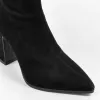 Cizme damă elegante Negre stretch Nerissa picture - 5
