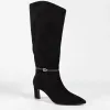 Cizme dama elegante Piele Naturala Negre cu toc mic Amore picture - 1