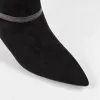 Cizme dama elegante Piele Naturala Negre cu toc mic Amore picture - 2