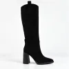 Cizme dama Piele Naturala Negre cu talpa platforma Amaryllis picture - 1