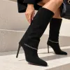 Cizme dama Piele Naturala Negre Kim picture - 2