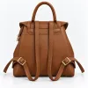 Geanta dama din Piele Naturala Camel tip rucsac Avery picture - 3