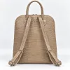 Geanta dama din Piele Naturala presa Bej tip rucsac Etsy picture - 3