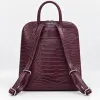 Geanta dama din Piele Naturala presa Bordo tip rucsac Etsy picture - 3