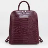 Geanta dama din Piele Naturala presa Bordo tip rucsac Etsy picture - 1