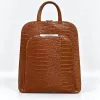 Geanta dama din Piele Naturala presa Camel tip rucsac Etsy picture - 1