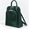Geanta dama din Piele Naturala presa Verde tip rucsac Etsy picture - 2