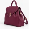 Geanta dama din Piele Naturala Pruna tip rucsac Avery picture - 2