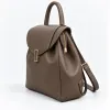 Geanta dama din Piele Naturala Taupe tip rucsac Avery picture - 2