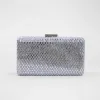 Geantă Elegantă Luisa Argintie cu Cristale – Clutch de Ocazie pentru Evenimente Speciale picture - 1