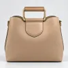 Geanta medie dama Piele Naturala Bej Deniz picture - 1