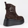 Ghete dama Piele Naturala Maro cu talp platforma Cybill picture - 4