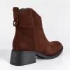 Ghete dama Piele Naturala Maro cu talpa comoda Avery picture - 5