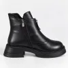 Ghete dama Piele Naturala Negre cu talpa comoda Marlow picture - 5