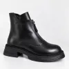 Ghete dama Piele Naturala Negre cu talpa comoda Marlow picture - 4