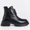 Ghete dama Piele Naturala Negre cu talpa comoda Marlow picture - 1