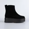 Ghete din piele naturala neagra Kasi picture - 1