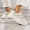 Pantofi casual Piele Naturala Crem Mavis picture - 2