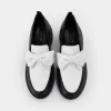 Pantofi casual Piele Naturala Negri cu Alb Madonna picture - 4