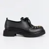 Pantofi casual Piele Naturala Negri Luke Mini picture - 1