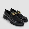 Pantofi casual Piele Naturala Negri naplac cu accesorii Kasia picture - 1