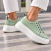 Pantofi casual Piele Naturala Verde Fistic Mavis picture - 2