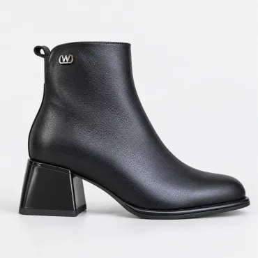 Botine dama Piele Naturala Negre Olbia