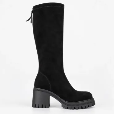 Cizme damă Negre Koda – textil stretch