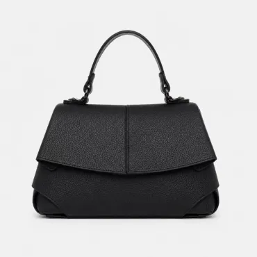 Geanta dama din Piele Naturala Neagra Paola