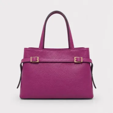 Geanta dama Piele Naturala Fucsia inchis Sorina