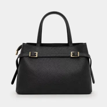 Geanta dama Piele Naturala Neagra Sorina