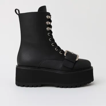 Ghete din piele naturala neagra Malmo