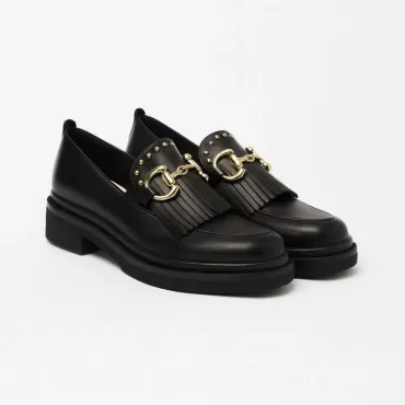 Pantofi casual Piele Naturala Negri Glory