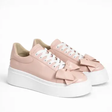 Pantofi casual Piele Naturala Nud roze Barni B