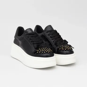 Pantofi casual Piele Naturala Presaj Negru Blaky
