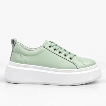 Pantofi casual Piele Naturala Verde Fistic Mavis