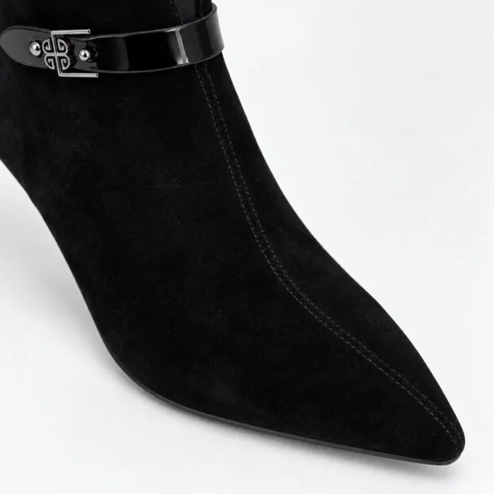 Botine damă elegante Piele Naturala Negre Vesper picture - 4