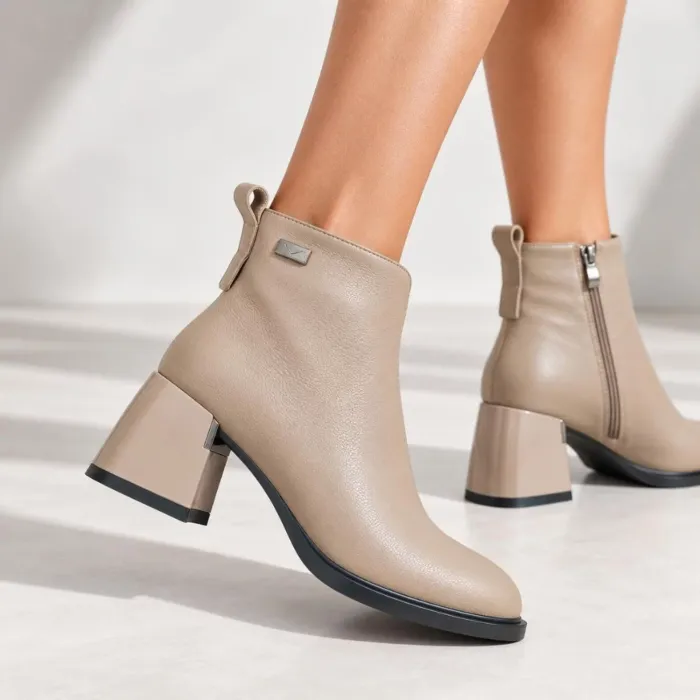 Botine dama Piele Naturala Bej Barletta picture - 2