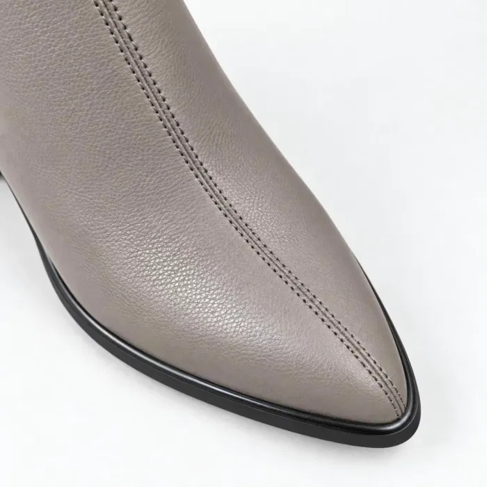 Botine dama Piele Naturala Grej Treviso picture - 4