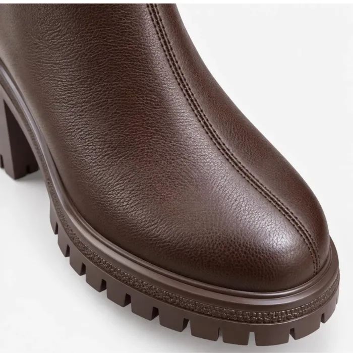 Botine dama Piele Naturala Maro talpa platforma Pavia picture - 3