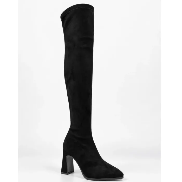 Cizme damă elegante Negre stretch Nerissa picture - 4