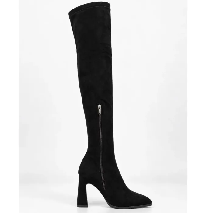 Cizme damă elegante Negre stretch Nerissa picture - 3