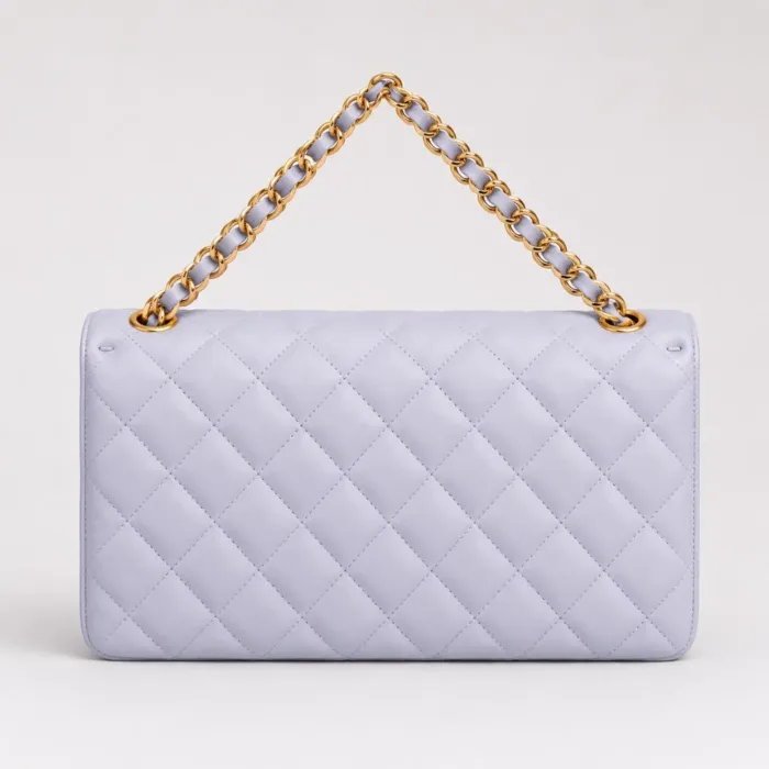 Geanta dama din Piele Naturala Blue Azzura picture - 4