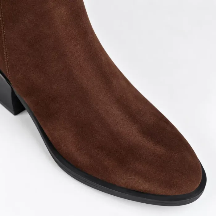 Ghete dama Piele Naturala Maro cu talpa comoda Avery picture - 6