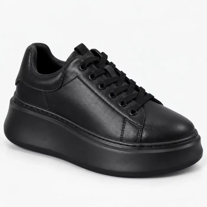 Pantofi casual Piele Naturala Negri Mavis picture - 3