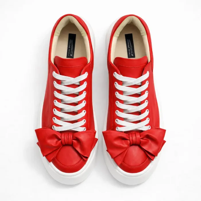 Pantofi casual Piele Naturala Rosu Barni B picture - 2
