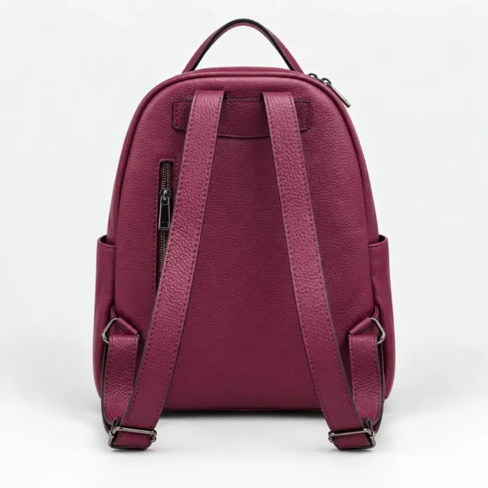 Rucsac dama Piele Naturala Bordo Rovigo picture - 3