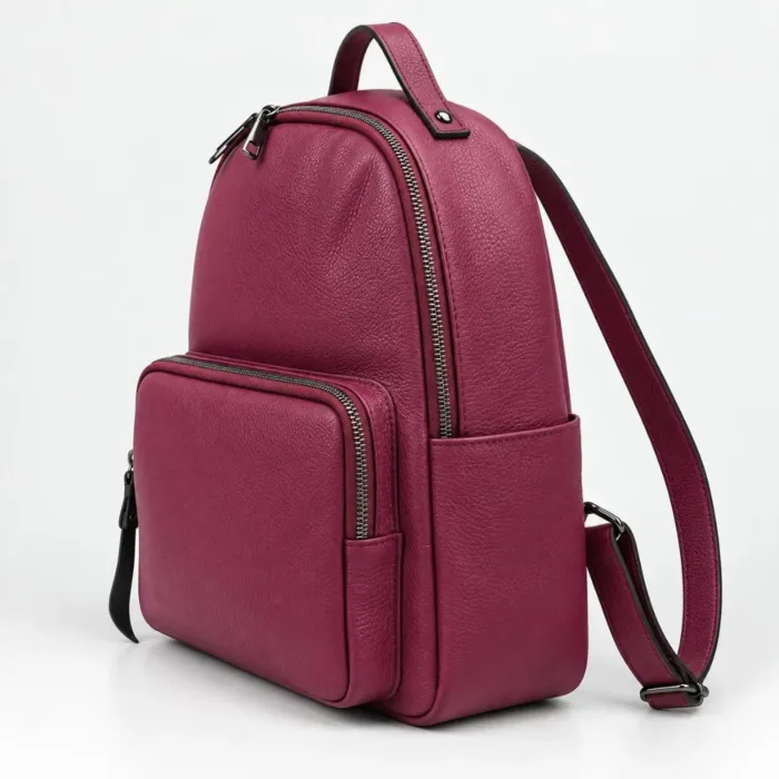 Rucsac dama Piele Naturala Bordo Rovigo picture - 2
