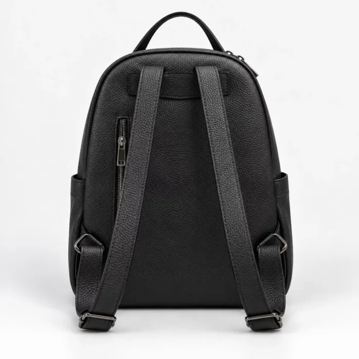 Rucsac dama Piele Naturala Neagra Rovigo picture - 3