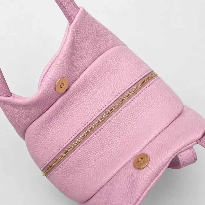 Rucsac dama din Piele Naturala Roz Amara picture - 4